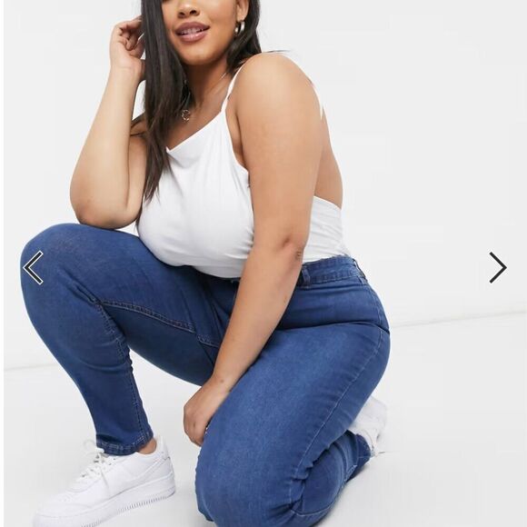 Urban bliss skinny high rise dark blue jeans NWT size 18 - Picture 4 of 9